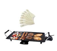 Quest 35490 Large Teppanyaki Grill/Non-Stick/Adjustable Thermostat/Accessories Included/Ideal for Dinner Parties