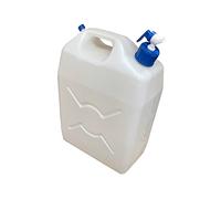 Quest Leisure Slimline Fresh/Waste Water Carrier Jerry Can (25 Litre, Cap with Tap)