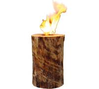 Log Candle - Brown, Brown One Size