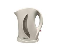 Quest Low Wattage Kettle 1000W, Cordless Camping Kettle, Cream | Low wattage for campsites and caravans, cordless, removable filter, 1.7 litre capacity