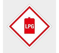 Quest LPG Gas Warning Sticker One Size