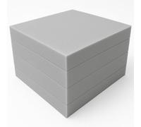Quest-Mart Grey High Density foam cut to size chair pads foam sheet premium quality replacement cushion to revive your Upholstery furniture (4 in, 12 x 24 in)