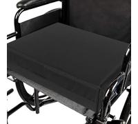 Quest-Mart Wheelchair Cushion Memory Foam - Waterproof Seat Cushion with Back Support - Comfortable Garden Chair, Office Chair, Car & Patio - Cut to Size Foam with Washable Cover (22" x 22" x 2")
