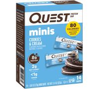 Quest Nutrition Mini Bars, Cookies n’ Cream, 14/Box