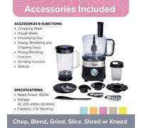 Quest 6-In-1 Multifunctional Food Processor