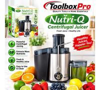 Quest Nutri-Q Power Juicer With Centrifugal Extractor / 0.5L Jug & 1.5L Pulp Container/Large Feeding Chute Included / 2 Speeds & Pulse Function