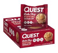 Quest Bake Shop Chocolate Chip Muffins, 10g Protein, 2g Net Carbs, Less Than 1g Sugar, Pack of 8