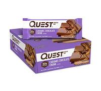 Quest Nutrition Caramel Chocolate Chunk Protein Bar, High Protein, Low Carb, Keto Friendly, 12 Count