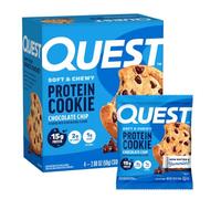 Quest Nutrition Chocolate Chip Protein Cookie, 15g Protein, 1g Sugar, 2g Net Carbs, Keto Friendly, High Protein, Low Carb; 4 Count