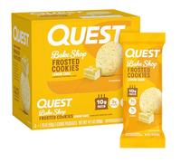 Quest Nutrition Frosted Cookies Twin Pack, Lemon Cake, 1g Sugar, 10g Protein, 1g Net Carbs, Gluten Free, 16 Biscuits