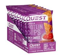 Quest Nutrition Tortilla Style Protein Chips Spicy Sweet Chili Flavor 8x32g