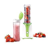 Quest 34009 Personal Blender & Smoothie Maker / 2 600ml Portable Bottles / Green