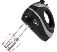 Quest Professional Hand Mixer - Black/Silver, turbo, speed, attachments, black, silver, motor - 35810