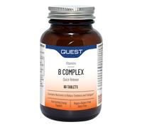 Quest Vitamin B Complex (30 Tablets) - Quick Release Formula to Reduce Tiredness & Fatigue. Full Spectrum of B Vitamins: Thiamin B1, Riboflavin B2, Niacin B3, Vitamin B6 & Vitamin B12.