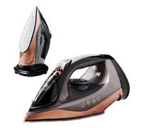 Quest Rechargeable Cordless Steam Iron - Ceramic Soleplate - Self Cleaning - Adjustable Temperature And Steam Output - 2400W