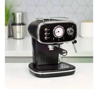 Quest Retro Espresso Coffee Machine with Milk Frother / 1.2L Water Tank