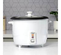 Quest 2.5 Litre Rice Cooker/Up To 12 Servings/Food Warmer Function/Non-Stick Inner Pot/Clear Viewing Lid/With Spoon & Measuring Cup / 900W (35450)