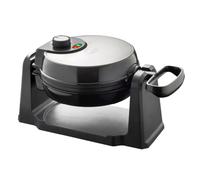 Quest Rotating Belgian Waffle Maker/Non Stick Waffle Machine/Temperature Control / 180° Rotating Waffle Iron/Cooks up to 4 Round Waffles / 1000W (35969)