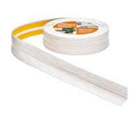 Quest Skirting Board PVC 30 x 30 mm Self-Adhesive - Birch, 5 m | Baseboard trim, 1.18x1.18 inches, waterproof & UV-resistant, self-adhesive PVC, kitchen & bathroom