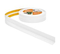 Quest Skirting Board PVC 30 x 30 mm Self-Adhesive - White, 5 m | Baseboard trim, 1.18x1.18 inches, waterproof & UV-resistant, self-adhesive PVC, kitchen & bathroom