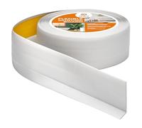 Quest Skirting Board PVC 50 x 20 mm Self-Adhesive - Ash Grey, 5 m | Baseboard trim, 1.97x0.79 inches, flexible self-adhesive PVC, seals wall-floor gaps, kitchen & bathroom
