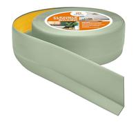 Quest Skirting Board PVC 50 x 20 mm Self-Adhesive - Light Green, 5 m | Baseboard trim, 1.97x0.79 inches, flexible self-adhesive PVC, seals wall-floor gaps, kitchen & bathroom