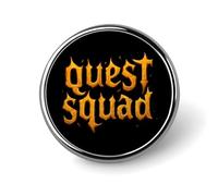 Quest Squad Cute Button Pins Round Badge Cool Personalised Pattern Brooches for Bag Hat
