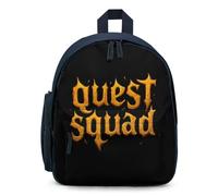 Quest Squad Cute Mini Backpack for Women Men Lightweight Shopping Travel Daypack 12.6 In Small Bag