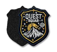 Quest Squad Tactical Patch 3 Inches Funny Acotar Fourth Wing Dragon Book Lovers, Embroidered Hook and Loop Morale Patches for Dog Harness Vest & Backpack Military Uniforms Gifts Mom