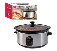 Quest 35270 3.5 Litre Stainless Steel Slow Cooker / 3 Heat Settings