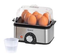 Quest 34369 Silver Stainless Steel Egg Cooker 500W - Size: 20 x 15 x 21.5cm - Wilko