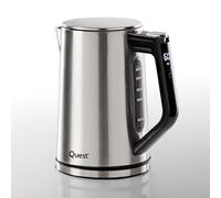 Quest Stainless Steel Fast Boil Kettle / 1.7L Capacity/Modern Digital Display/Spout Filter/Keep Warm & Overheat Protection / 3000W (68339)