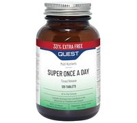 Quest Super Once A Day Multivitamin & Minerals Tablets. 17 Vitamins & 12 Minerals with Vitamin A, B, C, D, Iron & Zinc for Men & Women. for Optimal Health, Reduces Fatigue & Immunity (120 Tablets)