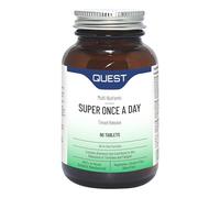 Quest Super Once A Day Multivitamin & Minerals 60x Tablets. 17 Vitamins & 12 Minerals with Vitamin A, B, C, D, Iron & Zinc for Men & Women. for Optimal Health, Reduces Fatigue & Immunity. (1 Pack)