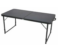 Quest Superlite Black Stow Folding Table Camping Caravan Motorhome Outdoors