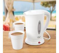 Quest Travel Kettles / Black or White / 0.5L / 600 Watt / Indicator Light