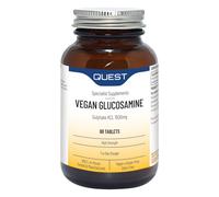 Quest Glucosamine Sulphate KCL for Joint Support & Health, 1500mg High Strength Vegan Glucosamine Complex Supplements. Great for Senior Health, Elderly, Active Life & Athletes. (60 Capsules)