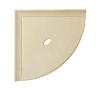 Questech 8" Corner Shower Shelf, Retrofit Shower Organizer for Tile Walls, Corner Caddy Soap Dish Bathroom Storage, Metro Flatback, Sand Matte