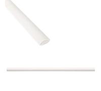 Questech Quarter Round Tile Trim, 1/2 x 12 Inch Corner Shower Tile Edge Trim, Decorative Jolly Tile Liner Cap for Kitchen Backsplash Bathroom Shower, White Matte 12 Pack