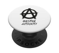 "Question Authority", Punks, Punk-rock, Anarchy PopSockets Adhesive PopGrip