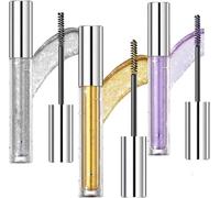 Question Beauty Glitter Mascara, Question Beauty Mascara,Sparkle Mascara for Eyelashes,Glitter Shimmer Colored Mascara,Waterproof Colorful Lashes for Eyelashes,Party Wedding (Mixed)