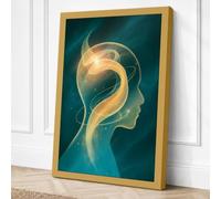 Question in Mind Modern Canvas Wall Art Print 24x16 Inch (61 x 41 cm)