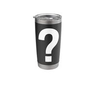 ? Question Mark in White Both Sides from The Alphabet Series Stainless Steel Insulated Tumbler