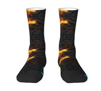 Question Mark Printing Stylish Color Block Mid Calf Socks With Simple Design, Suitable For Sports,Warm Decorative Socks