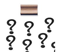 Question Mark Rubber Stamp, 1-1/3 Medium Stamp for Scrapbooking Card Making Crafting