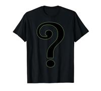 Question Mark Symbol Value Graphic T-Shirt, Men, Black, XL