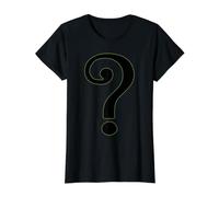 Question Mark Symbol Value Graphic T-Shirt, Women, Black, XS