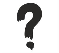 Question Mark Vinyl Decal Sticker car Van Bike Home Wall Window Gift (Black, 15cm x 8cm)