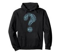 Question Mark Who What Where When Why How Punctuation Pullover Hoodie