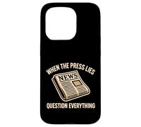 Question Media Political Protest Resist Critical Thinking Case for iPhone 15 Pro